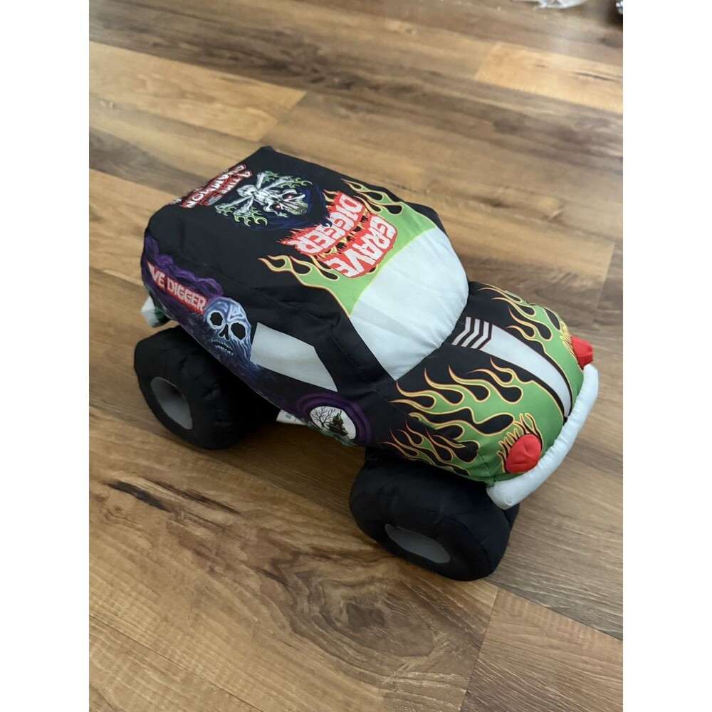 Grave Digger 15" Monster Jam 4 Time Champion 2015 plush Pillow Truck Decor